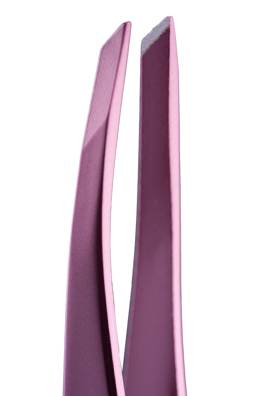 ZOLA Professional beveled tweezers for eyebrows LIGHT PINK